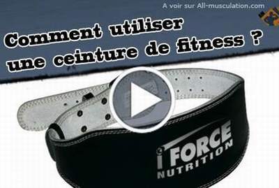 ceinture lombaire musculation nike